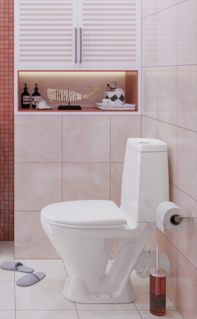 Унитаз Sanita Кама эконом KMASACC01090111 белый с бачком и стандартным сиденьем